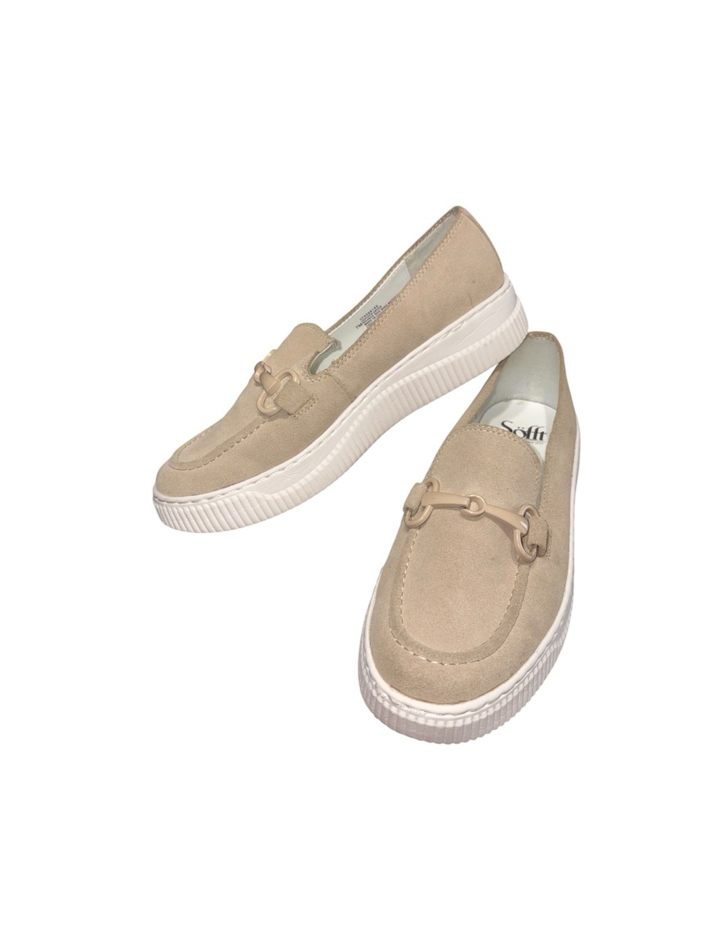 Sofft Fable Loafer Suede In Biege/Tan Neutral Minimalist Coastal Casual Size 7M - Picture 8 of 11
